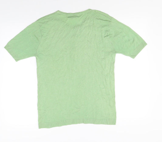 Vter Womens Green Floral Basic Button-Up Size XL