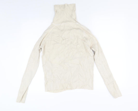 Tuchuzy Womens Beige Pullover Jumper Size S