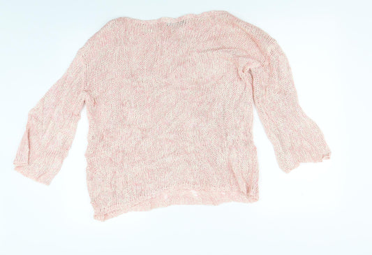 Great planes Womens Pink Knit Pullover Jumper Size M