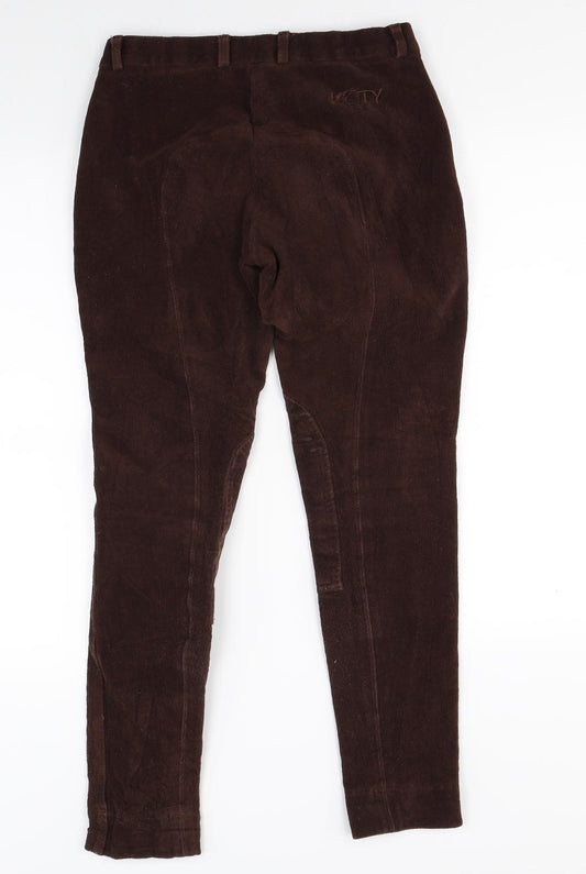 Preworn Womens Brown Corduroy Trousers Size 30 L26 in