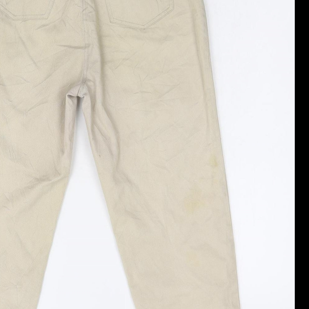 Little River Womens Beige Denim Straight Jeans Size 10 L23 in