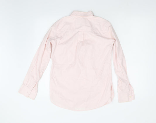 PINK Womens Pink Basic Button-Up Size 8