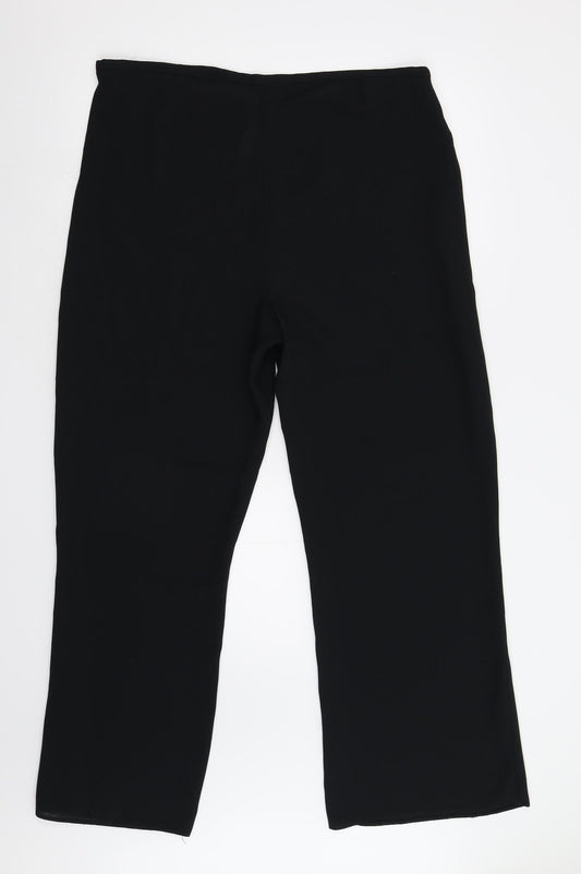 Essentials Womens Black Trousers Size 18 L29 in