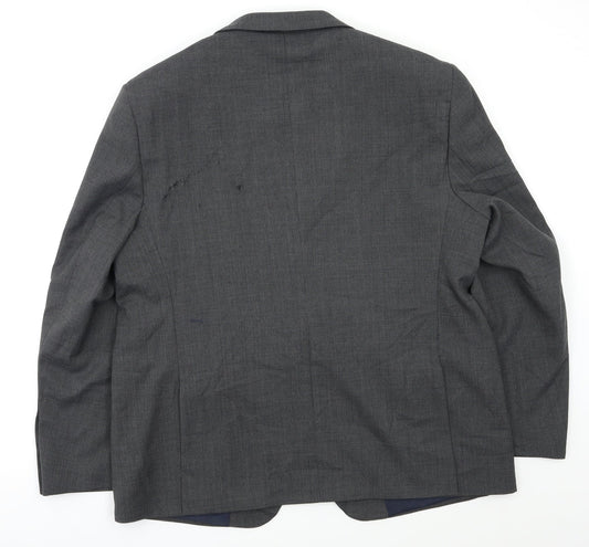 M&S Mens Grey 3 Piece Blazer Size 44