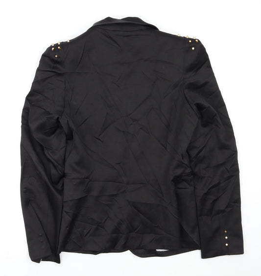 Attentif Womens Black Jacket Blazer Size 10