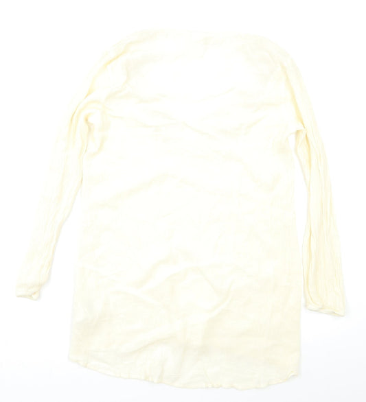 H&M Womens Ivory Basic Blouse Size 8