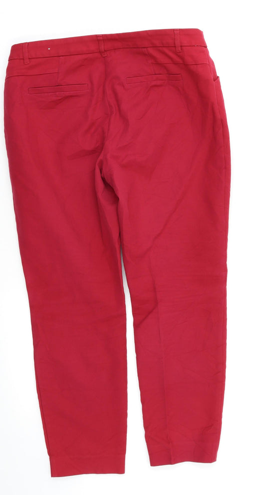 Reitzman Womens Red Skinny Jeans Size 10 L24 in