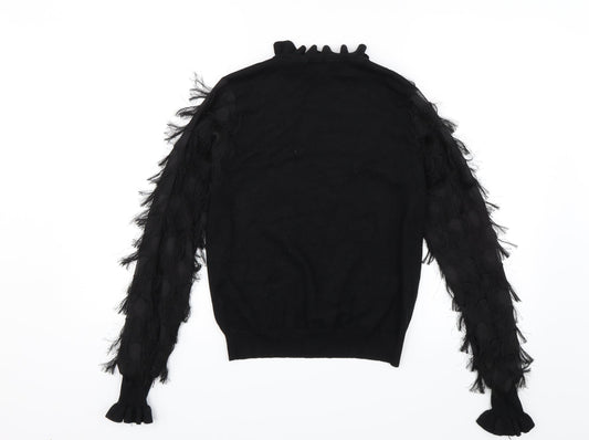 New Look Womens Black Basic Blouse Size S