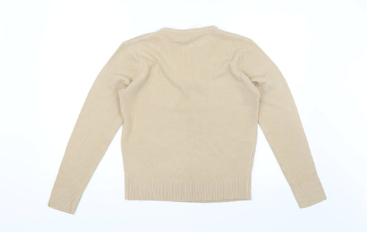 M&Co Womens Beige Pullover Jumper Size S