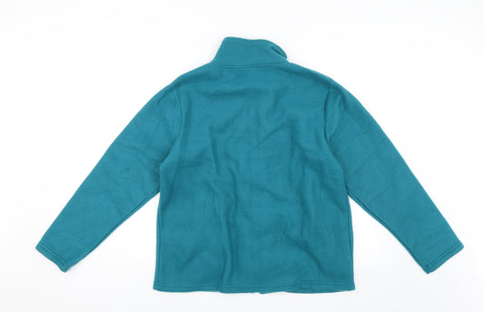 Anne De Lancay Womens Green Full Zip Jumper Size S