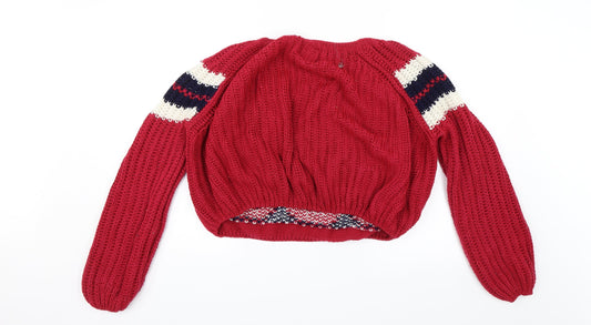 Bagaj Womens Red Pullover Jumper Size S - 585