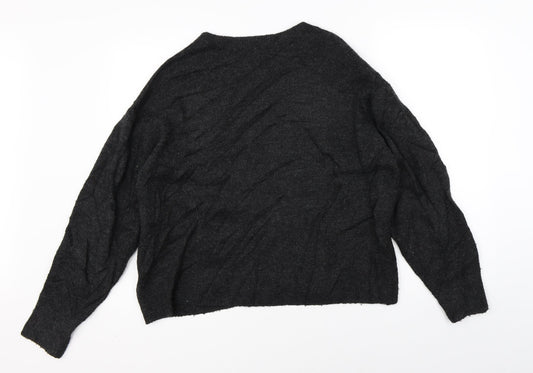 H&M Mens Grey Pullover Jumper Size S
