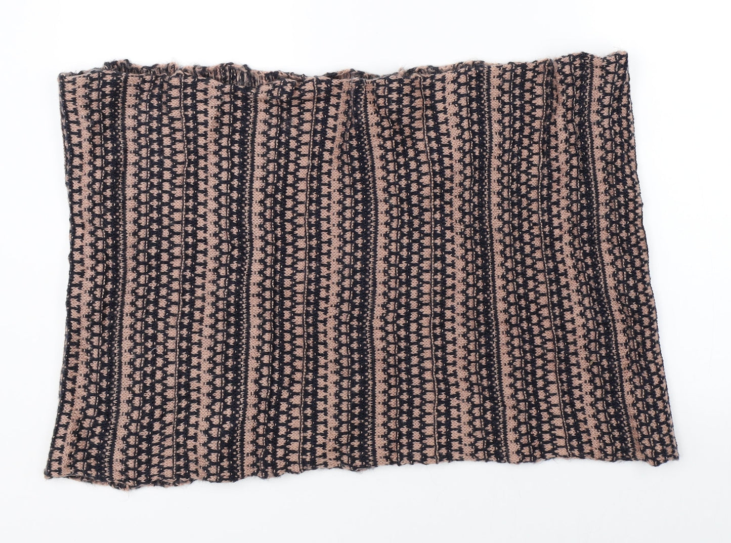 Preworn Womens Multicoloured Striped Knit Scarf