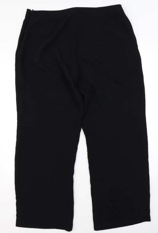 Precise Womens Black Dress Pants Trousers Size 18 L28 in