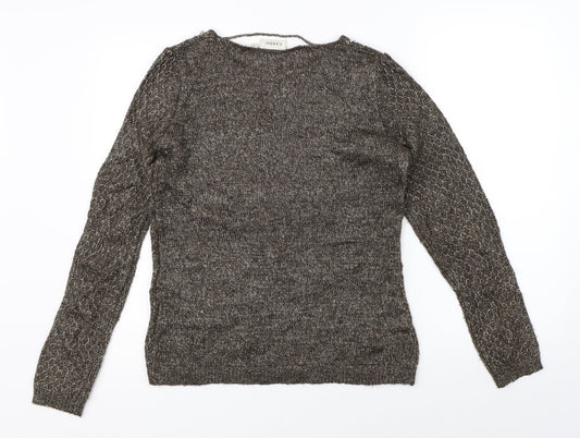 Canada Womens Brown Pullover Jumper Size S