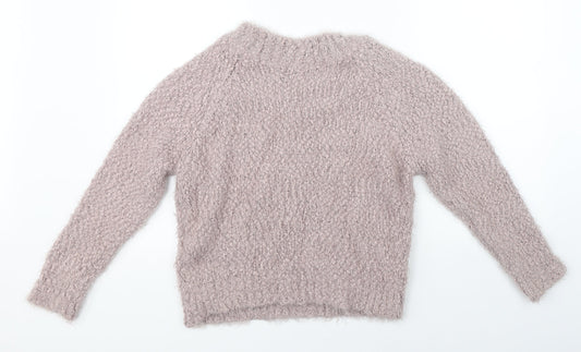 Marks & Spencer Womens Pink Knit Pullover Jumper Size 8