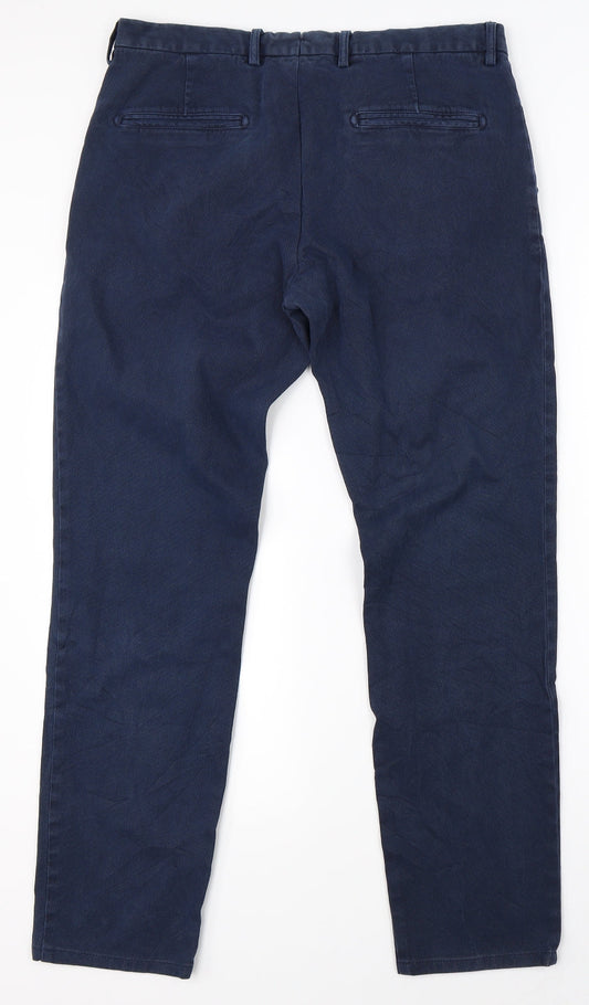 Boggi Milano Womens Blue Straight Jeans Size 16 L28 in