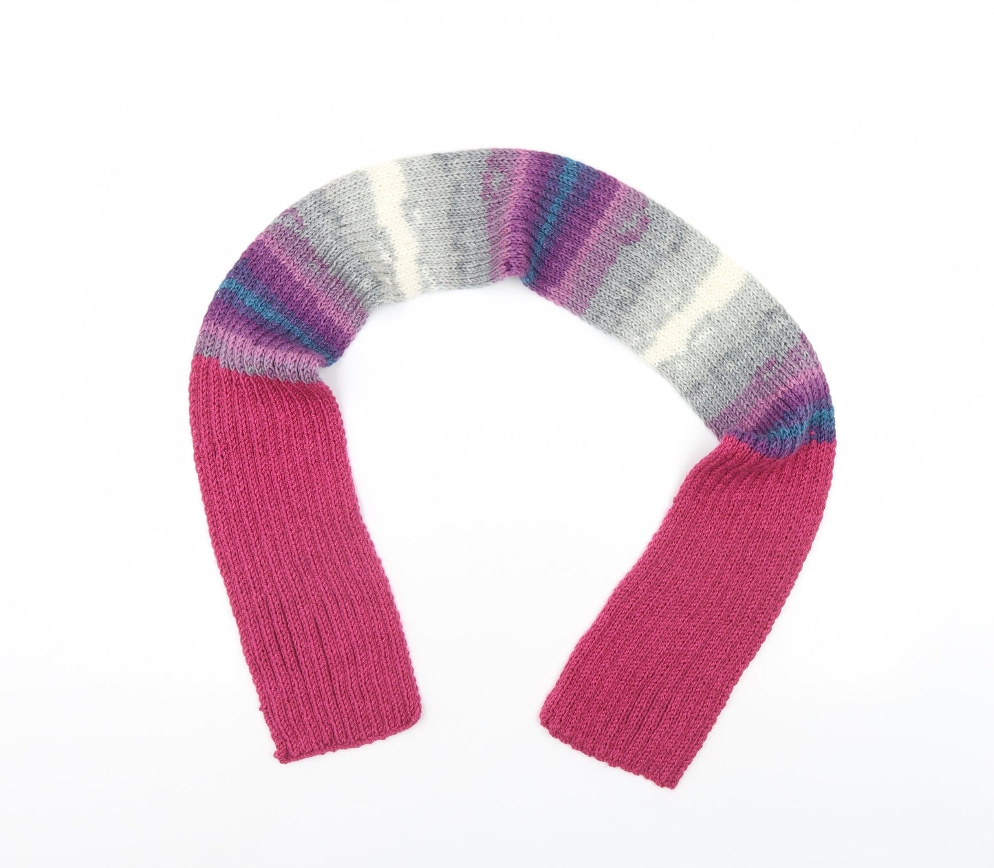 Preworn Womens Multicoloured Striped Scarf