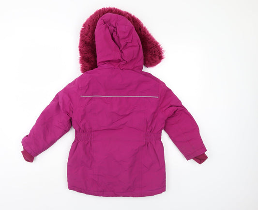 Authentic outerware collection Girls Purple Parka Coat