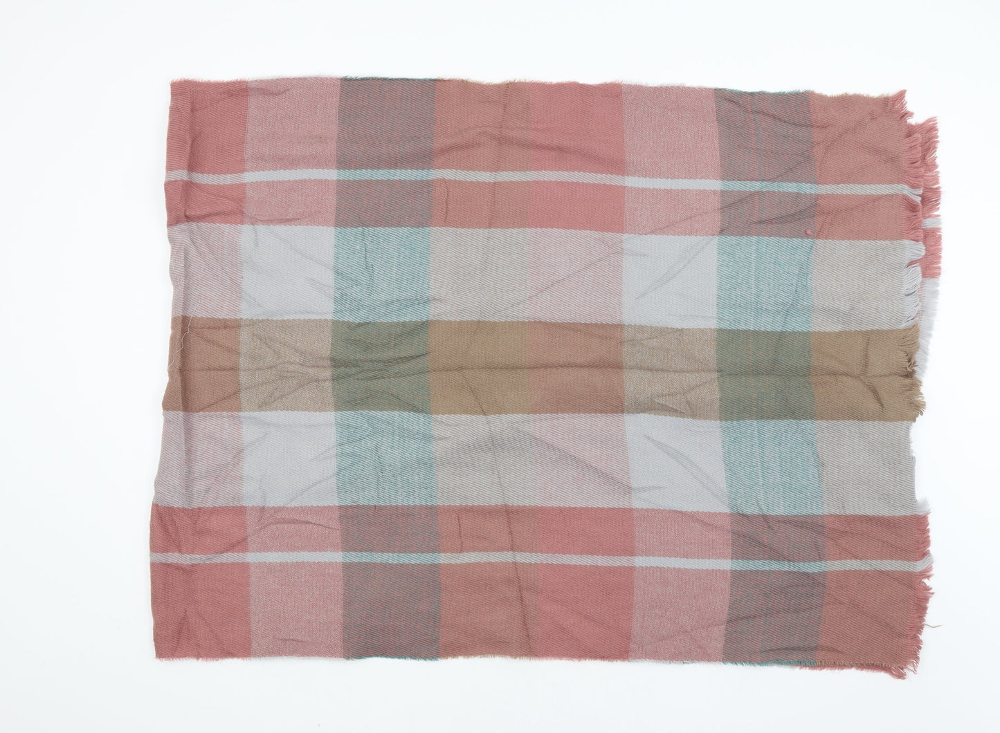 Preworn Womens Multicoloured Check Shawl/Wrap