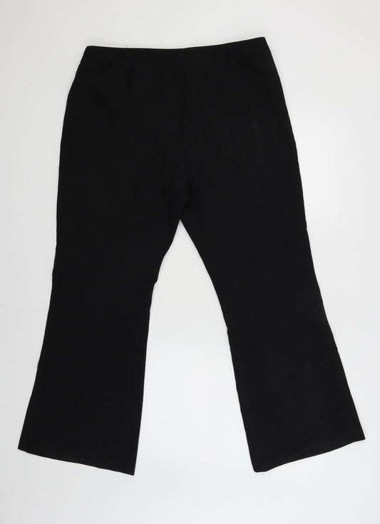 Dorothy Perkins Womens Black Trousers Size 16 L20 in