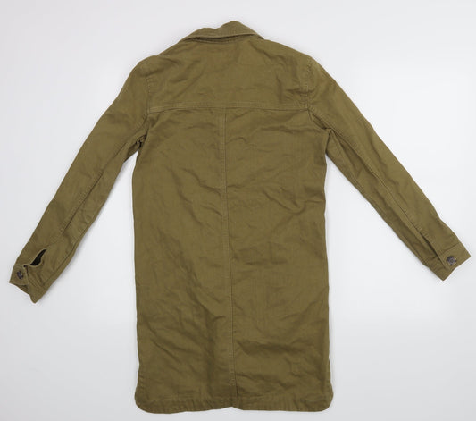 Ware denim Womens Green Basic Button-Up Size 6