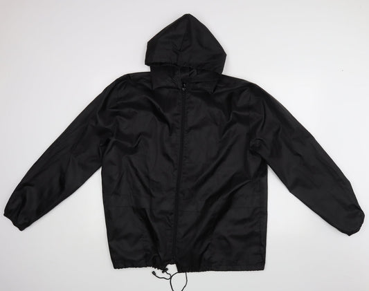 Rainy Days Mens Black Rayon Jacket Size M