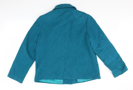 BM Womens Blue Jacket Size 16