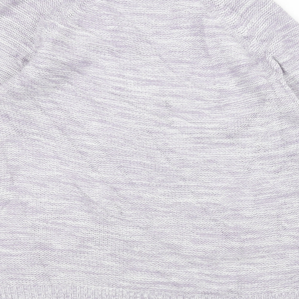 BHS Womens Purple Knit Pullover Jumper Size 14