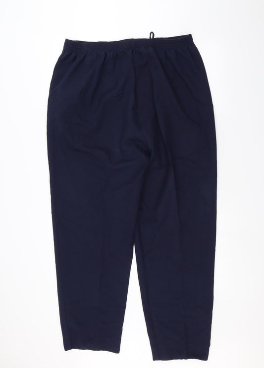 Essentails Womens Blue Trousers Size 18 L29 in