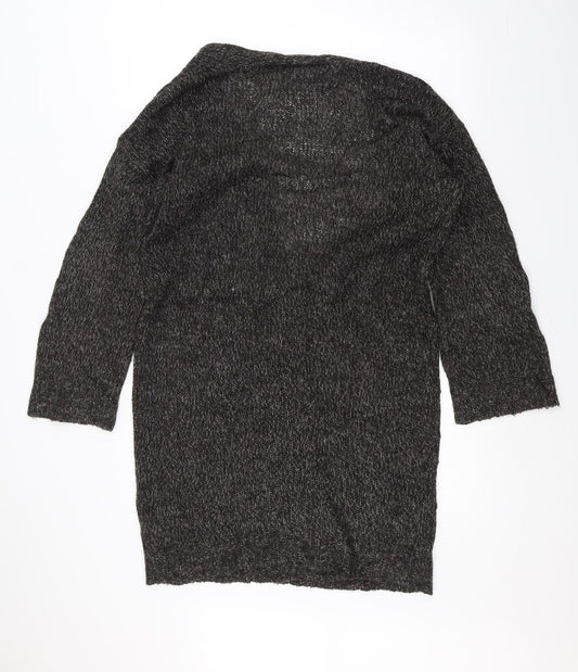 H&M Womens Black Knit Jacket Coatigan Size S