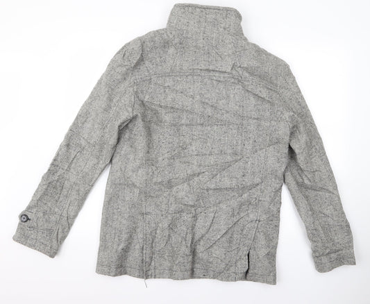 Tom Wolfe Womens Grey Overcoat Jacket Size M