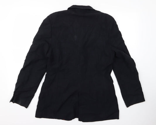 Preworn Womens Blue Striped Jacket Size 12