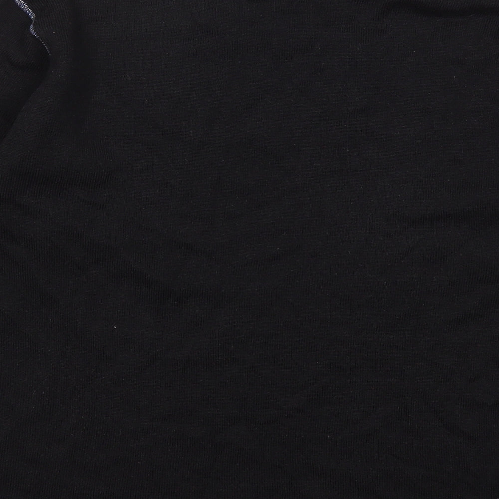 paramre Mens Black Pullover Jumper Size M