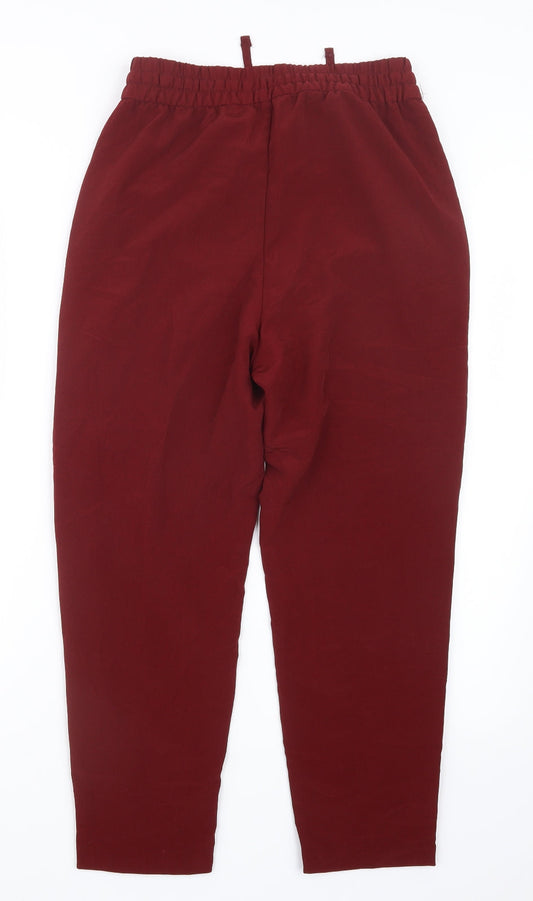 Monki Womens Red Trousers Size 25 in L23.5 in