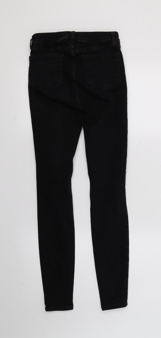 Denim & Co. Womens Black Denim Skinny Jeans Size 6 L27 in