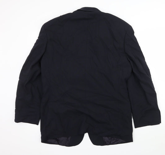St Michael Mens Blue Jacket Suit Jacket Size L