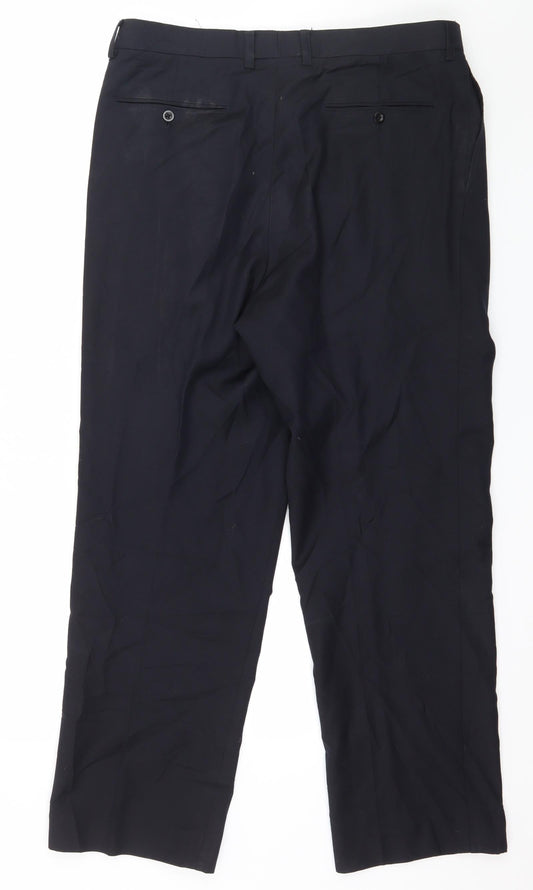 Wai Cheng Tailors Mens Blue Trousers Size 36 in L30 in