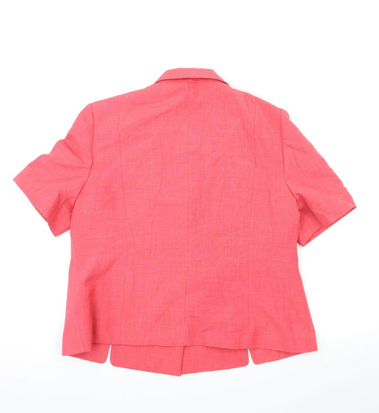BHS Womens Pink Overcoat Coat Size 20