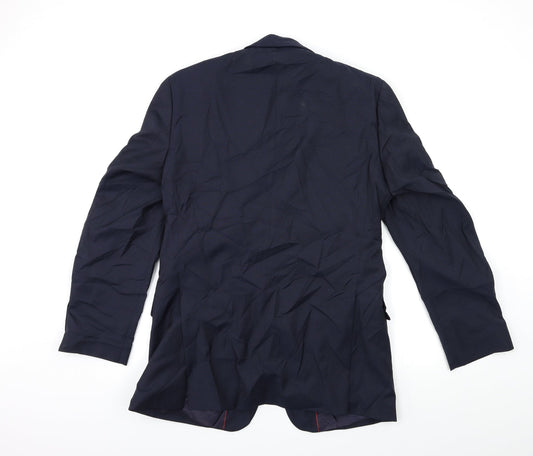 Linea Mens Blue Jacket Suit Jacket Size 40