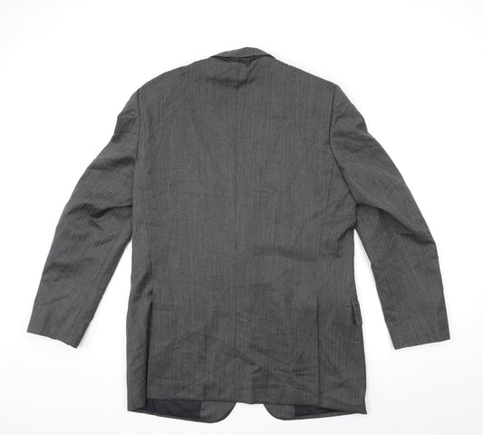 Preworn Mens Grey Jacket Suit Jacket Size 40