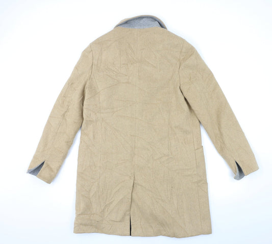 Dorothy Perkins Womens Beige Overcoat Coat Size 12