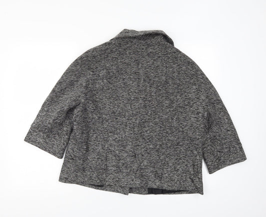 Evie Womens Grey Pea Coat Coat Size 18