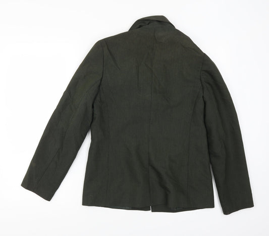 AMARANTO Womens Green Jacket Size 10
