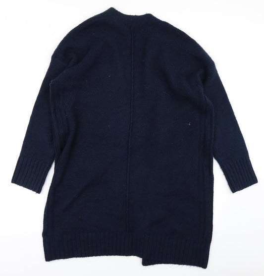 M&S Womens Blue Knit Cape Jumper Size M