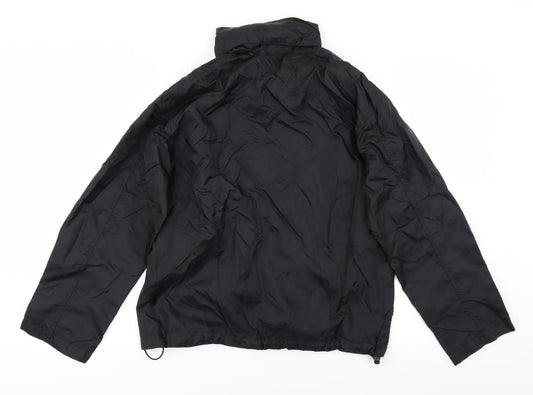 SQV Womens Black Rain Coat Coat Size 14