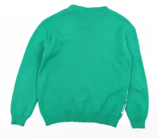 NXT Level Mens Green Knit Pullover Jumper Size M - Christmas jumper