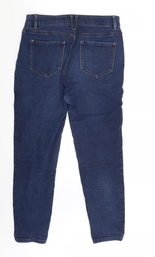 CURVE Womens Blue Denim Skinny Jeans One Size L24 in
