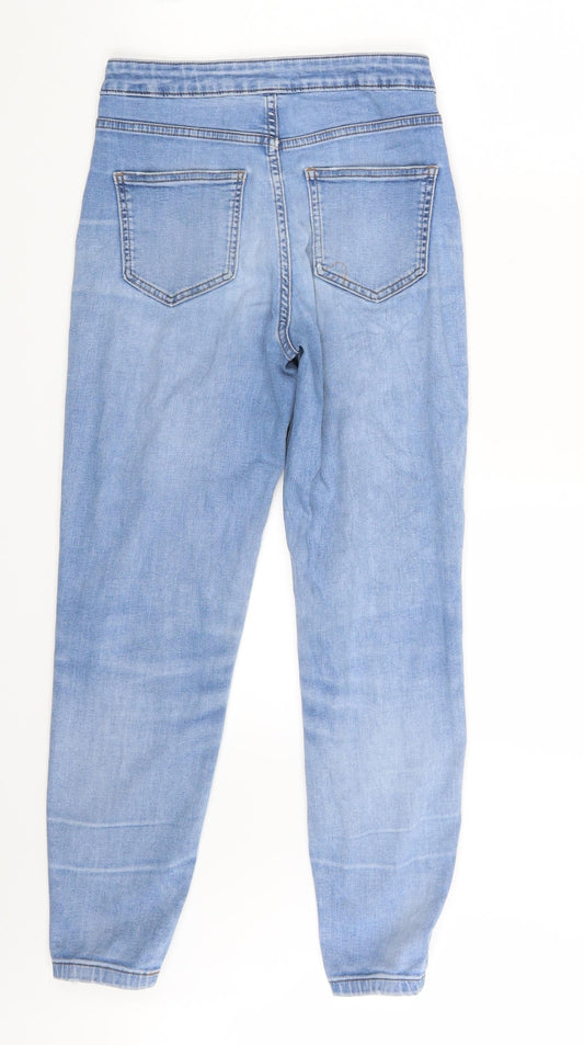 M&S Womens Blue Denim Skinny Jeans Size 8 L25 in