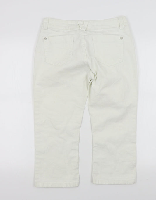 falmer Womens White Straight Jeans Size 10 L20 in